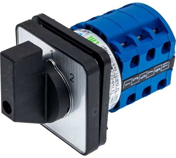 Изображение товара Переключатель CHINT кулачковый LW32-10/C33/3 10А 3Р "1-2" 425078