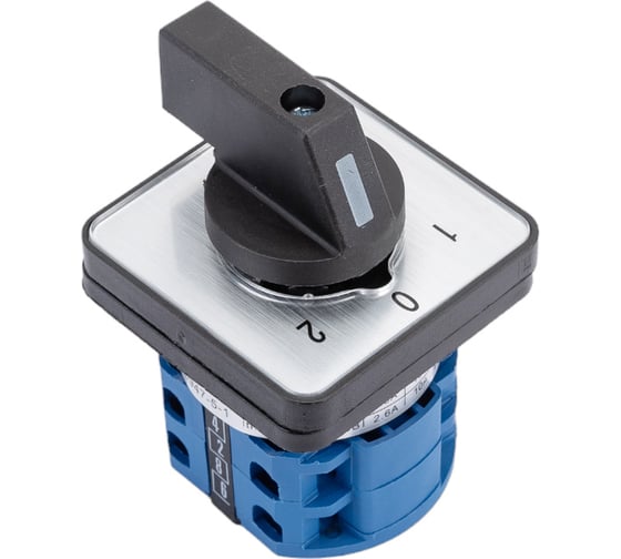 Изображение товара Переключатель CHINT кулачковый LW32-10/2 10А 2Р "1-0-2" 425137