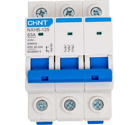 Изображение товара Выключатель нагрузки CHINT 3п 63А NXHB-125 (R) 193183