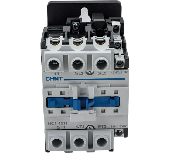 Изображение товара Контактор CHINT NC1-4011 40А 230В/АС3 1НО+1НЗ 50Гц (R) 222272