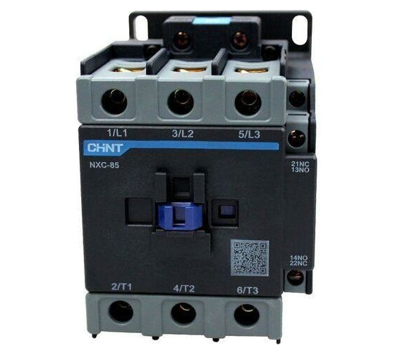 Изображение товара Контактор CHINT NXC-85 85А 220В/АС3 1НО+1НЗ 50Гц (R) 836816