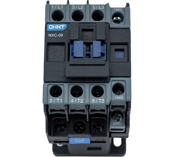 Изображение товара Контактор CHINT NXC-09 9А 220В/АС3 1НО+1НЗ 50Гц (R) 836704