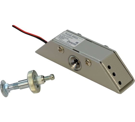 Изображение товара Электромеханический угловой малогабаритный замок PROMIX НЗ, серебряный, 24В, Promix-SM101.11 silver