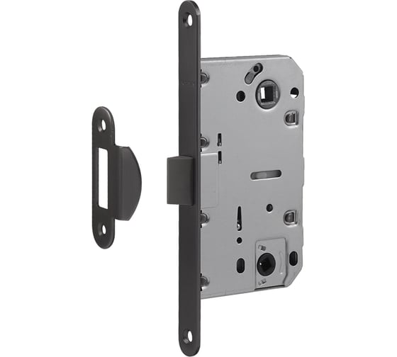 Изображение товара Врезная защелка с пластиковым язычком НОРА-М М13П-96 графит 18858