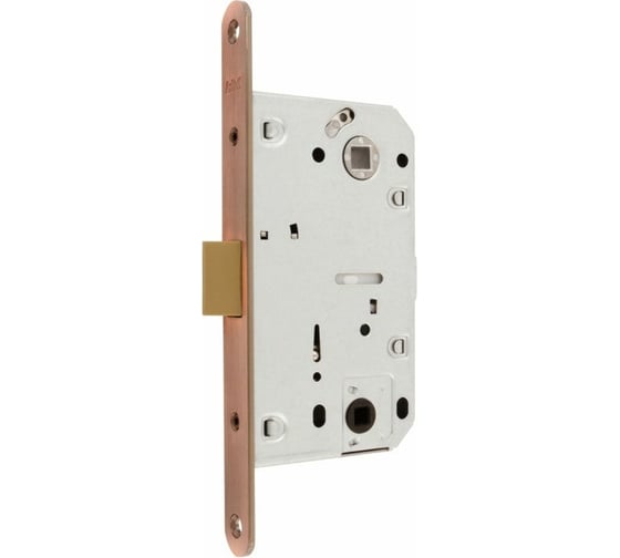 Изображение товара Врезная защелка с пластиковым язычком НОРА-М М13П-96 старая медь 15403