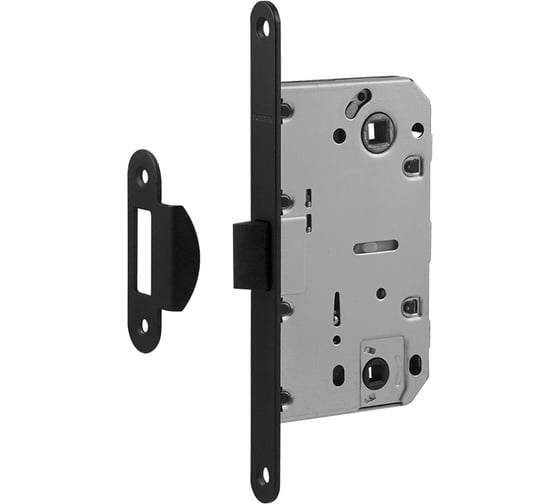 Изображение товара Врезная защелка с пластиковым язычком НОРА-М М13П-96 черный 18860