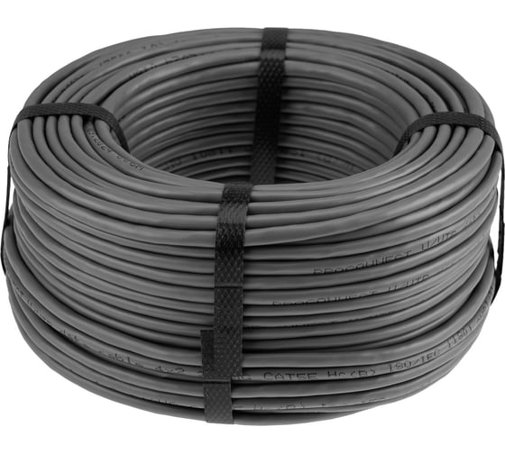 Изображение товара Кабель витая пара UTP PROCONNECT 4PR 24AWG, CU, CAT5E, 100 МГц, PVC, серый, 50 м 01-0052-50