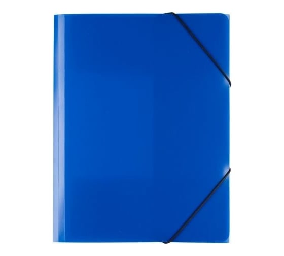 Изображение товара Папка Expert Complete на резинке A4, 450 мкм, 35 мм, песок, синий, уп. 5 шт. 605537