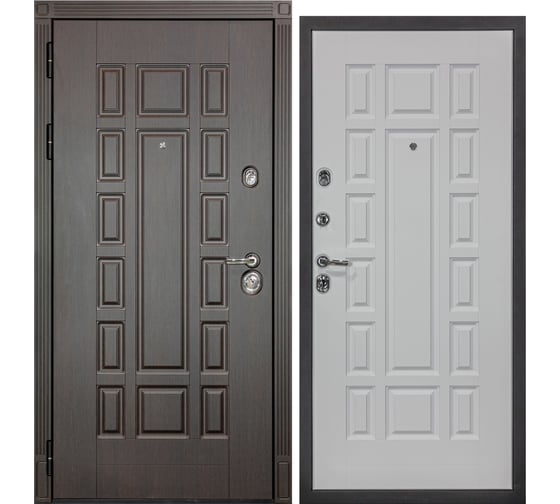 Изображение товара Дверь DIVA МХ-53 2050x960 мм Левая Венге - Белый снег УТ-00075569