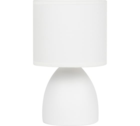 Изображение товара Настольная лампа Rivoli Nadine 7042-502 Е14 40 Вт керамика белая с абажуром, Б0053455
