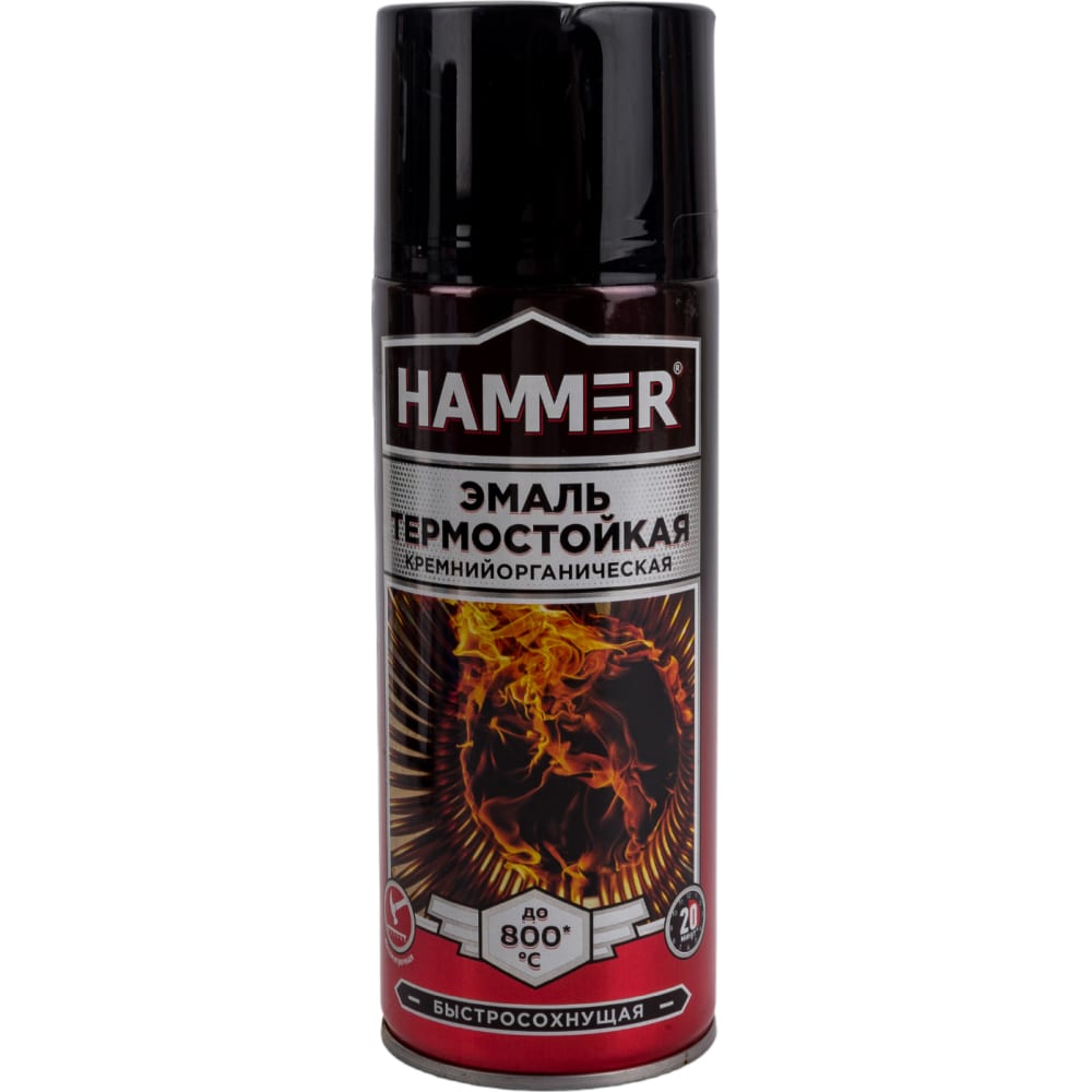 Термостойкая эмаль Hammer эмаль термостойкая deton thermo 400с красная аэрозоль 520мл
