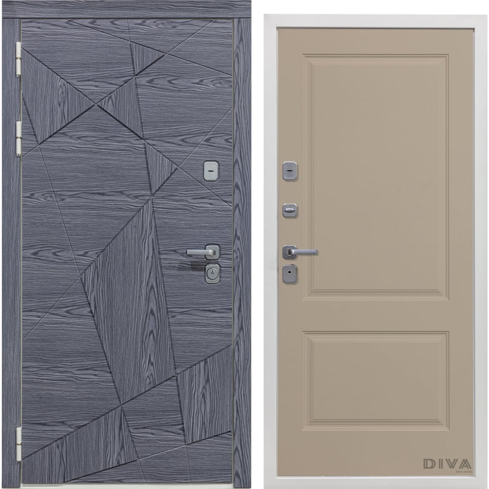 Левая дверь DIVA дверь левое открывание зимний пейзаж 190 х 67 см с фотопечатью 6 мм добропаровъ