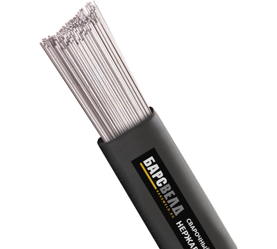 Изображение товара Прутки сварочные нержавеющие (2.0 мм; 1000 мм; туба 5 кг; СВ-08Х19Н9Т) 308LSi БАРСВЕЛД СВ000007039