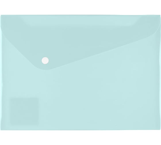 Изображение товара Папка-конверт с кнопкой Expert Complete A4 180 мкм, диагональ, бирюзовый, 20 шт 605204