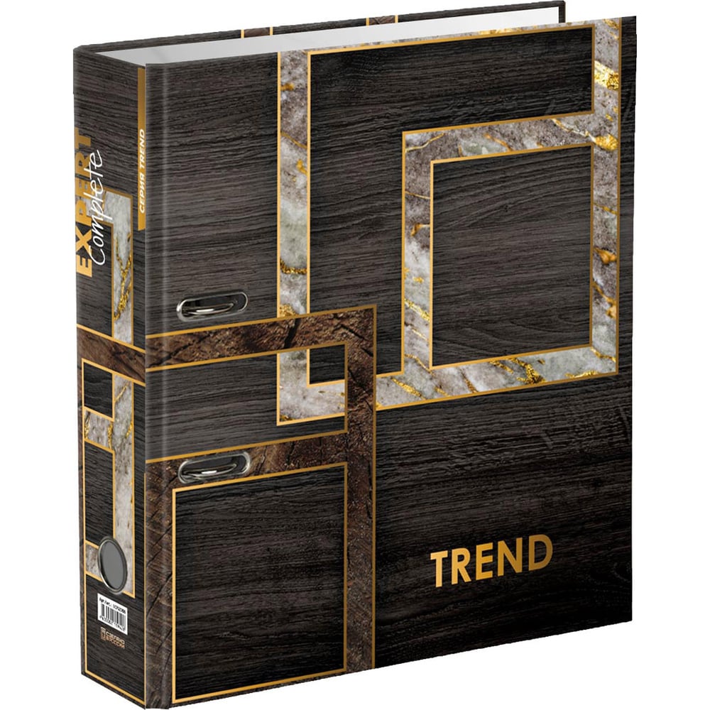 Изображение товара Папка-регистратор Expert Complete "Wood&Stone" ламинированная, 75 мм, A4 арочный механизм, венге, 10 шт 624237