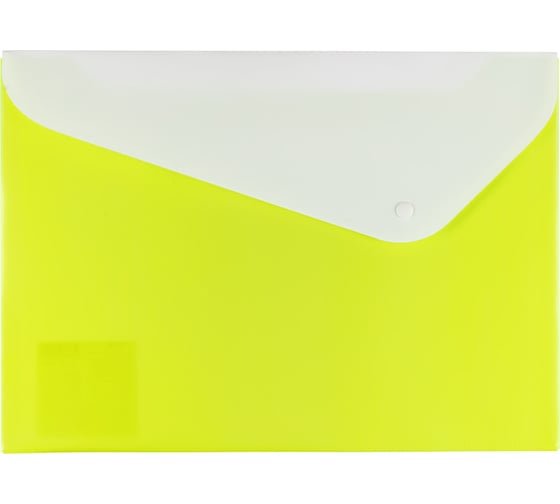 Изображение товара Папка-конверт Expert Complete 2 отделения с кнопкой A4 180 мкм, песок, лайм, 20 шт 586277