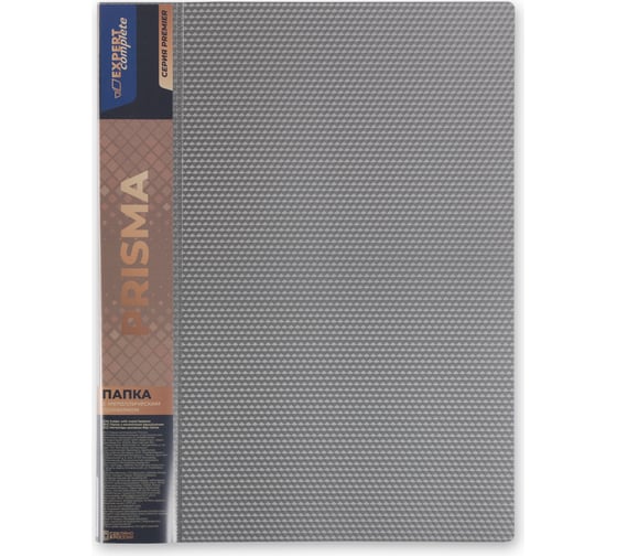 Изображение товара Папка Expert Complete металлический прижим, A4, 700 мкм, 20 мм, PRISMA серебряный, уп. 6 шт. 679367