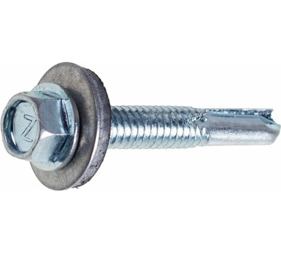 Изображение товара Кровельный саморез STARFIX 5,5x25 мм, цинк, шайба с прокладкой, PT5, 4000 шт. SM-53745-4000