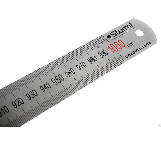 Изображение товара Металлическая линейка Sturm, 1000мм 2040-01-1000