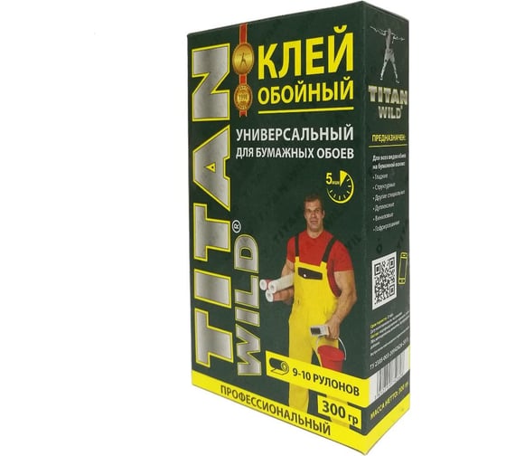 Изображение товара Универсальный обойный клей TITAN WILD Б/И 300 гр TWUni-300