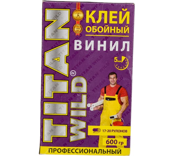Изображение товара Обойный клей TITAN WILD Б/И 15 (винил; 600 гр) TWV-600