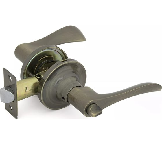 Изображение товара Ручка защелка Фабрика замков 3201 AB BK СТ-00000665