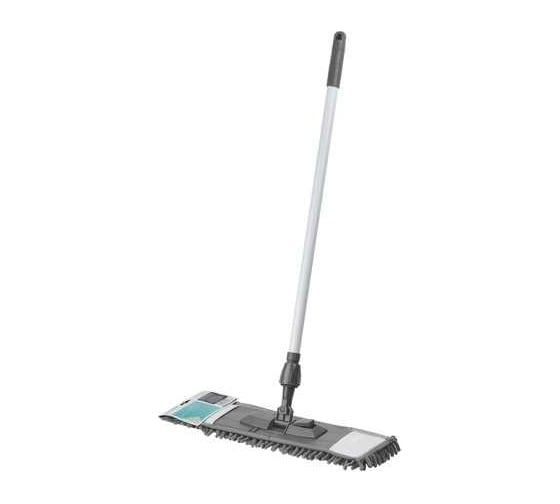 Изображение товара Швабра для пола PERFECTO LINEA с насадкой из шенилла, серая 43-401019