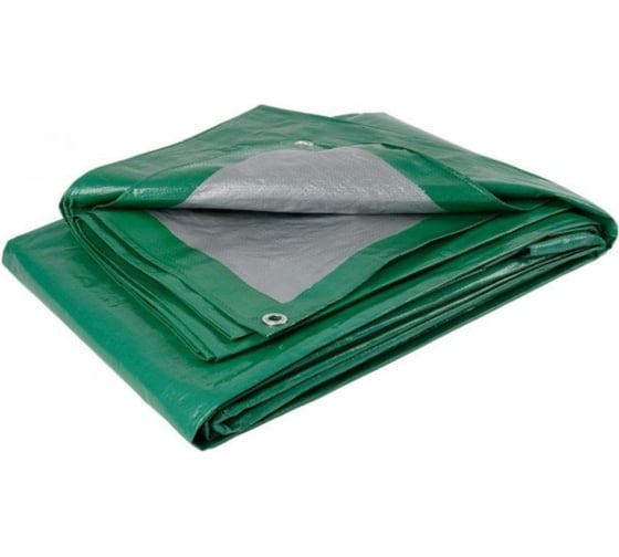 Изображение товара Тент универсальный полиэтиленовый 120 гр/кв.м, 8x10 м, светло-зеленый Ресурс 23290