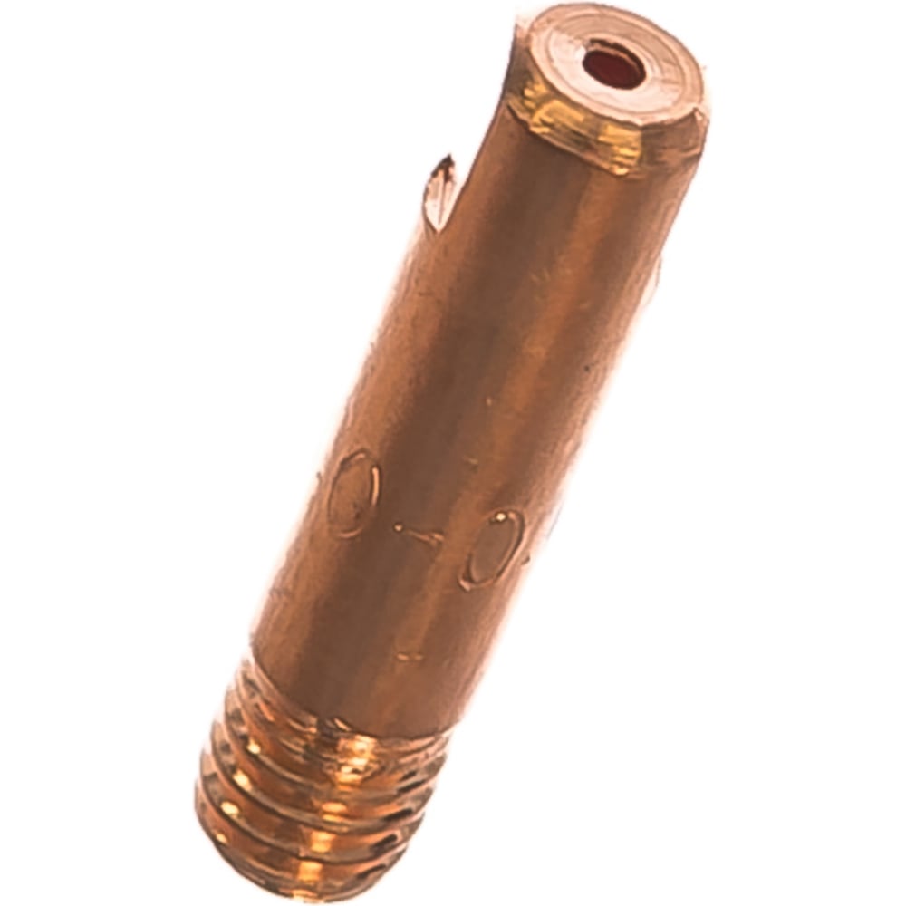 Изображение товара Наконечник токопроводящий для сварочных горелок MIG/MAG, 10 шт, М6х25, 1.0 мм, медь