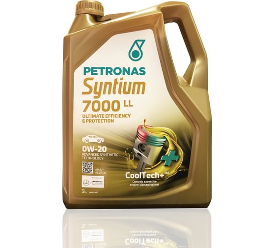 Изображение товара Синтетическое моторное масло Petronas SYNTIUM 7000 LL 0W20, 5л 70719M12EU