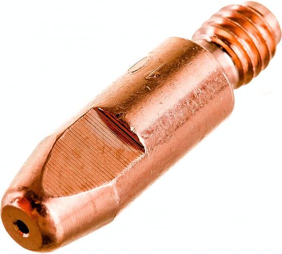 Изображение товара Наконечник токопроводящий (10 шт; E-Cu; М6х28; 1.0 мм) для горелок MIG/MAG Сварог 00000087422