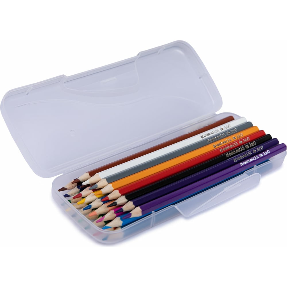 Изображение товара Набор цветных карандашей Лео Учись заточенный 24 цв. уп.