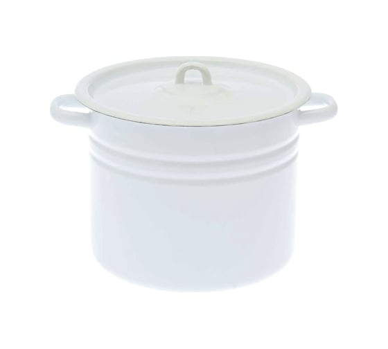 Изображение товара Цилиндрическая эмалированная кастрюля СТАЛЬЭМАЛЬ 9 л светлая С41622 ПС3540