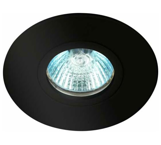 Изображение товара Встраиваемый светильник ЭРА алюминиевый KL83 BK MR16/GU5.3 черный, Б0054345