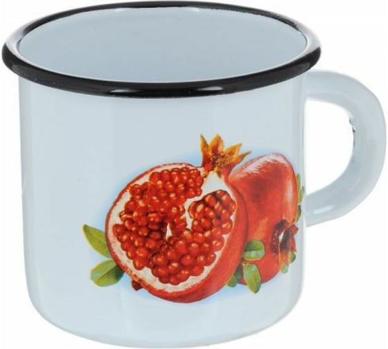 Изображение товара Эмалированная кружка СТАЛЬЭМАЛЬ 0.4 л декор С0103 ХП2077