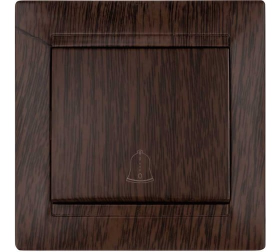 Изображение товара Кнопка звонковая TDM ELECTRIC 6А венге серии "Лама" SQ1815-0408