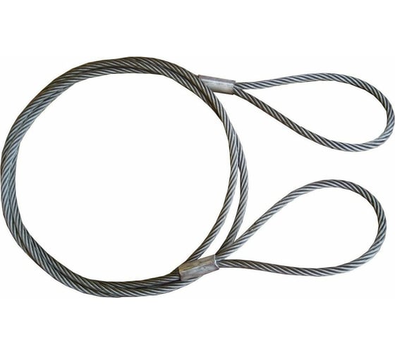 Изображение товара Буксировочный трос Tplus стальной, 100 т, 7 м, петля/петля, d: 29.0 мм T014412