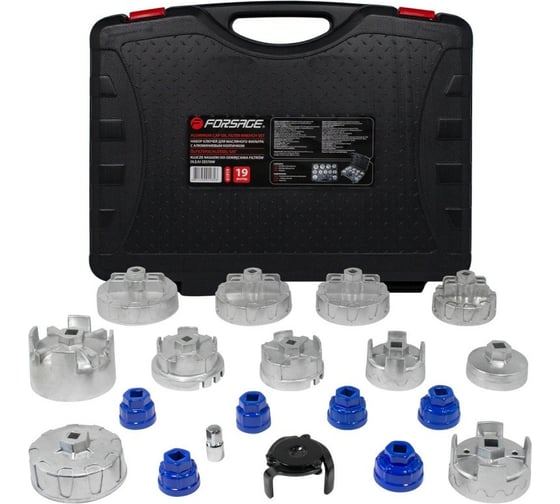 Изображение товара Набор съемников масляных фильтров Forsage 19 предметов 51328 F-61919(51328)