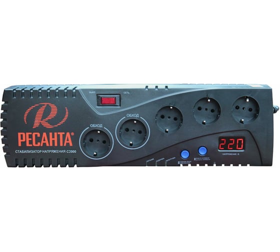 Изображение товара Стабилизатор Ресанта С2000 63/6/34