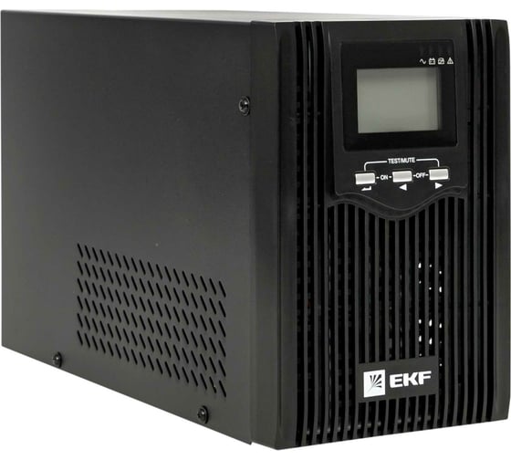 Изображение товара Линейно-интерактивный источник бесперебойного питания EKF E-Power PSW 600 2000 ВА/1600 Вт, напольный, без АКБ, с усиленным зарядным устройством PSW-620-T