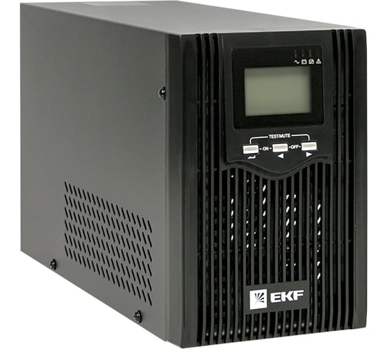 Изображение товара Линейно-интерактивный источник бесперебойного питания EKF E-Power PSW 600 500 ВА PROxima напольный, без АКБ, с усиленным зарядным устройством PSW-605-T