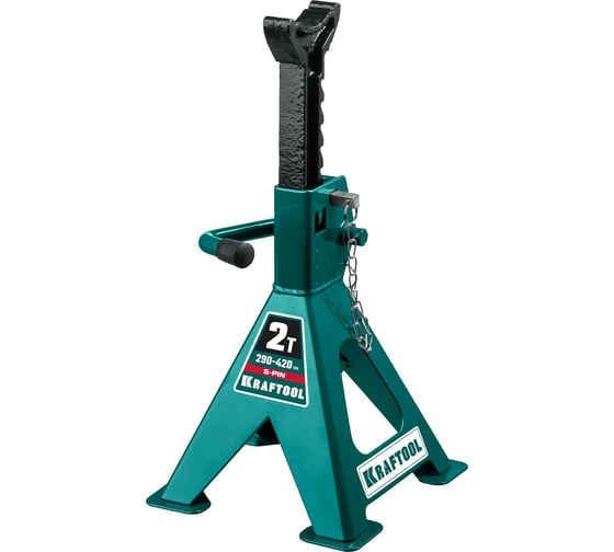 Изображение товара Страховочная усиленная подставка со штифтом KRAFTOOL S-PIN 2 т, 290-420 мм 43465-2