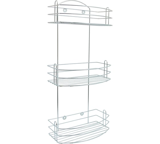 Изображение товара Полка для ванной Rosenberg 3-х ярусная навесная RUS-385296-3Zn