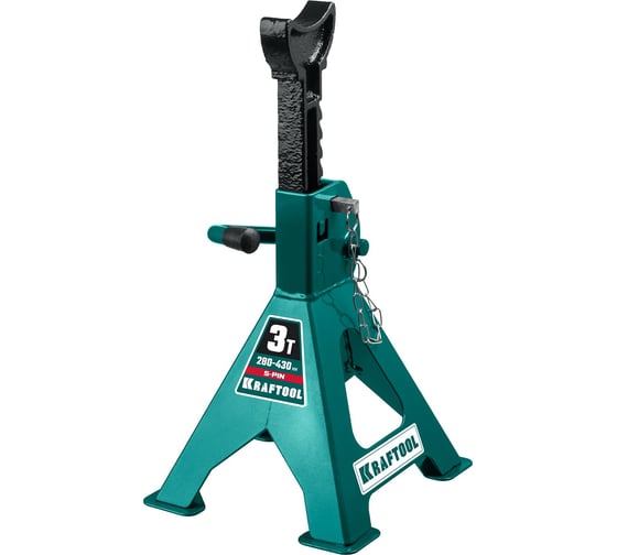 Изображение товара Cтраховочная усиленная подставка со штифтом KRAFTOOL S-PIN 3 т, 280-430 мм 43465-3
