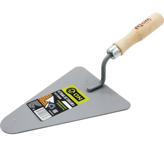 Изображение товара Кельма бетонщика On треугольник, порошковая покраска, деревянная ручка, 360x150 мм 02-14-011