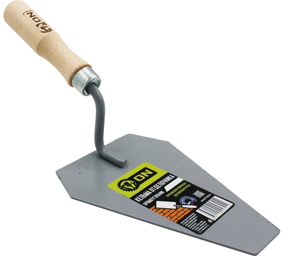 Изображение товара Кельма плиточника On трапеция, порошковая покраска, деревянная ручка, 350x120 мм 02-14-012