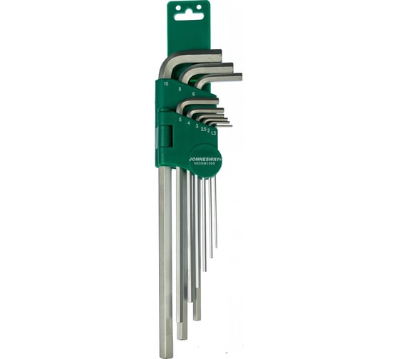 Изображение товара Комплект угловых шестигранников EXTRA LONG Jonnesway H02SM109SL
