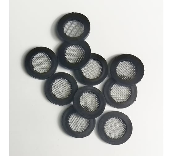 Изображение товара Резиновая прокладка Профитт 1/2" с нержавеющей сеткой 19х10х2,5 мм - 10 шт. 2226230