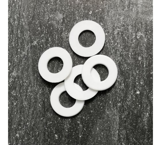 Изображение товара Фторопластовая прокладка кислородного баллона Профитт 10x22x2 - 5 шт. 2226308