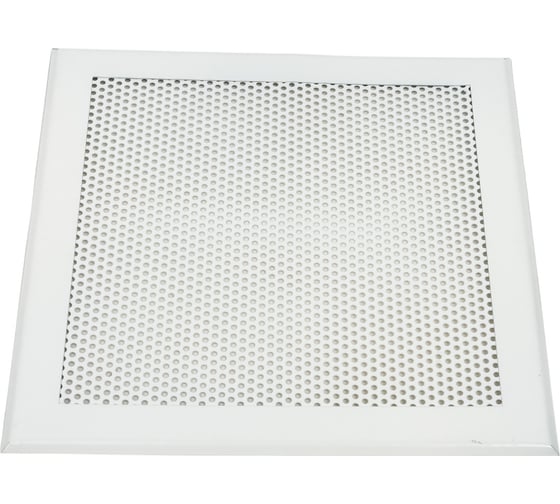 Изображение товара Решетка вентиляционная ООО Вентмаркет 250х250 мм, металлическая на саморезах, кружок, белый VRK00250S